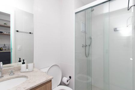 Banheiro de kitnet/studio à venda com 1 quarto, 27m² em Tucuruvi, São Paulo