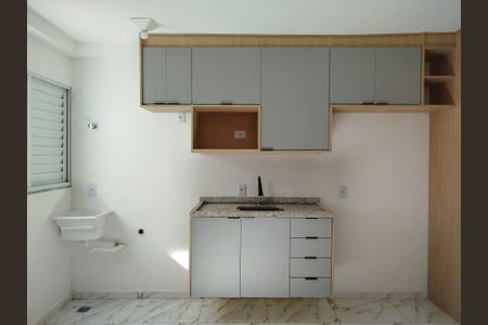 Cozinha e Área de Serviço de kitnet/studio à venda com 1 quarto, 30m² em Vila Carrão, São Paulo