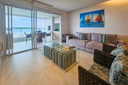 Sala de apartamento para alugar com 4 quartos, 143m² em Jardim das Conchas, Guarujá