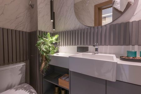 Lavabo de apartamento à venda com 2 quartos, 68m² em Pampulha, Belo Horizonte