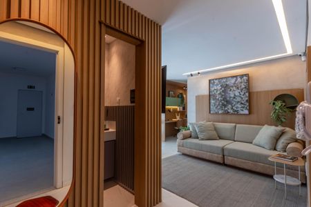 Sala de apartamento à venda com 2 quartos, 68m² em Pampulha, Belo Horizonte