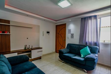 Sala de apartamento à venda com 2 quartos, 53m² em Vila Camilópolis, Santo André
