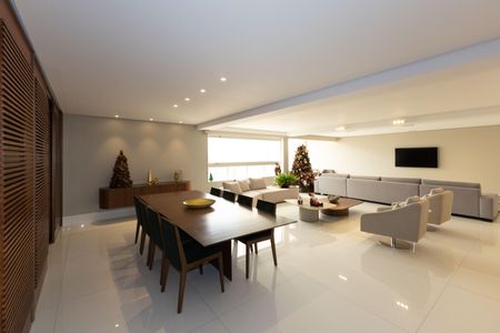 Sala de Jantar de apartamento à venda com 4 quartos, 260m² em Vila da Serra, Nova Lima