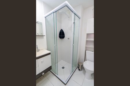 Banheiro Social de kitnet/studio à venda com 1 quarto, 26m² em Planalto Paulista, São Paulo