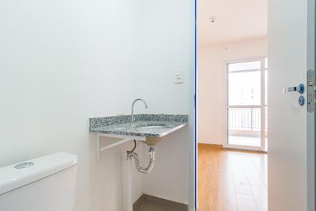 Banheiro de kitnet/studio à venda com 1 quarto, 26m² em Belenzinho, São Paulo