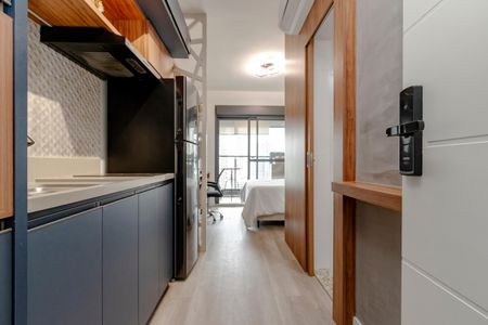 Studio de kitnet/studio para alugar com 1 quarto, 26m² em Jardim das Acácias, São Paulo