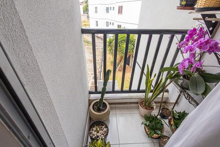 Varanda da Sala de apartamento à venda com 3 quartos, 76m² em Rio Branco, Belo Horizonte