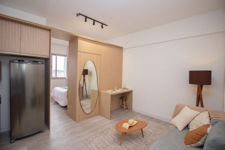 Sala e Cozinha de apartamento para alugar com 1 quarto, 31m² em Beatriz, Contagem