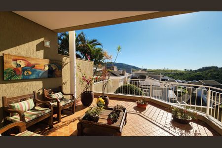 Varanda da Sala de casa de condomínio à venda com 5 quartos, 430m² em Jardim Samambaia, Jundiaí