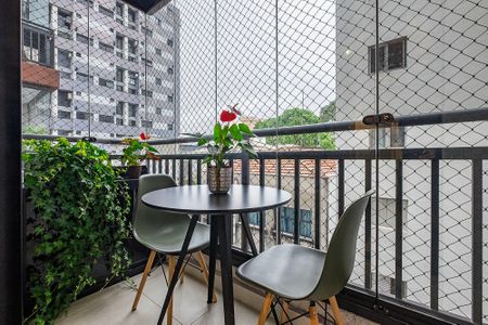Studio - Varanda de kitnet/studio para alugar com 1 quarto, 27m² em Pinheiros, São Paulo