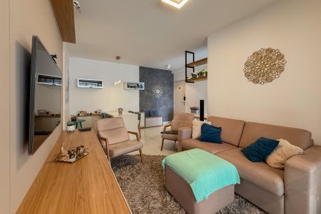 Sala de apartamento à venda com 3 quartos, 94m² em Caiçaras, Belo Horizonte