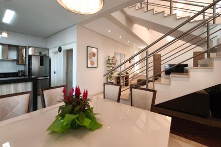 Sala de Jantar de casa de condomínio à venda com 4 quartos, 268m² em Swiss Park, Campinas