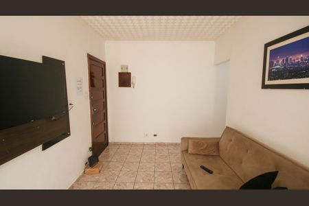 Sala de apartamento para alugar com 1 quarto, 70m² em Boqueirão, Praia Grande