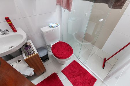 Banheiro de apartamento à venda com 1 quarto, 34m² em Parque Guarani, São Paulo