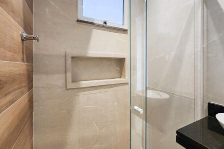 Banheiro de kitnet/studio à venda com 1 quarto, 43m² em Lapa, Rio de Janeiro