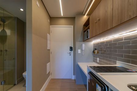 Cozinha de kitnet/studio para alugar com 1 quarto, 20m² em Lapa, São Paulo