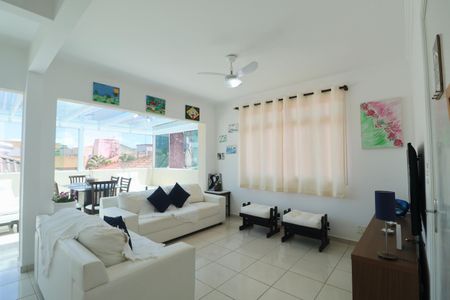 Sala de apartamento para alugar com 4 quartos, 151m² em Loteamento João Batista Julião, Guarujá