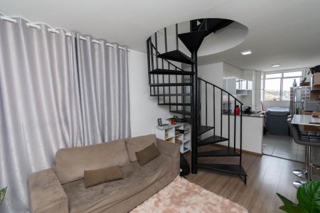Sala de apartamento à venda com 2 quartos, 86m² em Diamante, Belo Horizonte