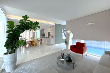 Sala de Estar de casa de condomínio à venda com 4 quartos, 348m² em Paquetá, Belo Horizonte