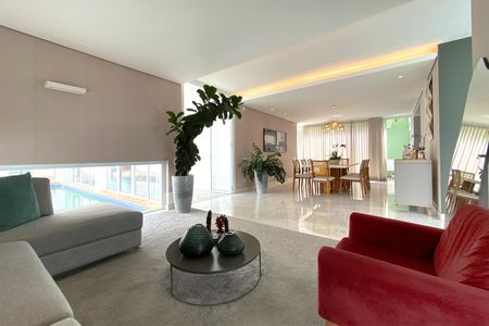 Sala de Estar de casa de condomínio à venda com 4 quartos, 348m² em Paquetá, Belo Horizonte