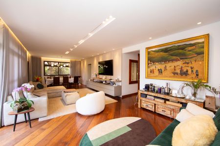 SALA de apartamento à venda com 4 quartos, 275m² em Serra, Belo Horizonte