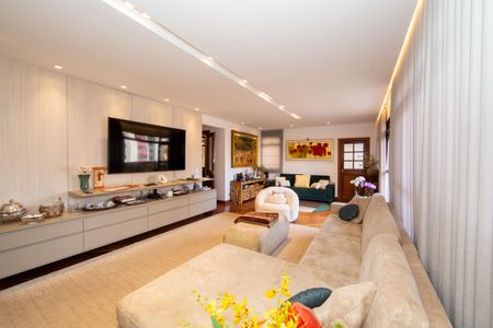 SALA de apartamento à venda com 4 quartos, 275m² em Serra, Belo Horizonte