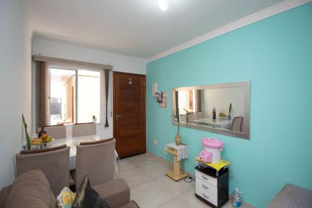 Sala de casa de condomínio à venda com 2 quartos, 50m² em Vila Nova Carolina, São Paulo