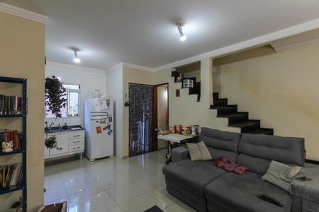 Sala/Cozinha de casa de condomínio à venda com 3 quartos, 82m² em Vila Lucia, São Paulo
