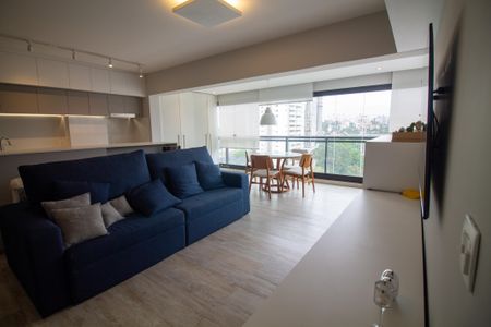 Sala de apartamento à venda com 1 quarto, 70m² em Chácara Santo Antônio (zona Sul), São Paulo
