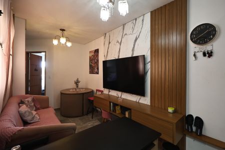 Sala de apartamento à venda com 2 quartos, 100m² em Jardim Ana Maria, Santo André