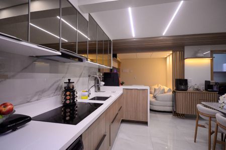 Sala/Cozinha de apartamento à venda com 2 quartos, 52m² em Vila Moinho Velho, São Paulo
