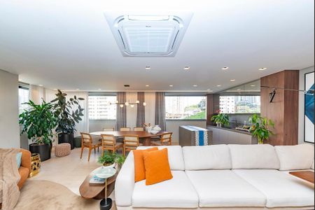 Sala de apartamento à venda com 4 quartos, 172m² em Vila das Flores, Nova Lima