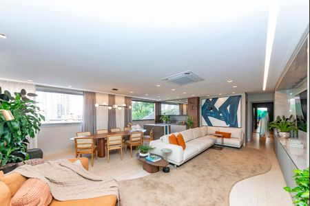 Sala de apartamento à venda com 4 quartos, 172m² em Vila das Flores, Nova Lima