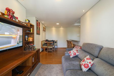 Sala de apartamento à venda com 3 quartos, 80m² em Chácara Agrindus, Taboão da Serra