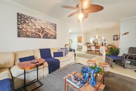 Sala de apartamento para alugar com 3 quartos, 136m² em Pitangueiras, Guarujá