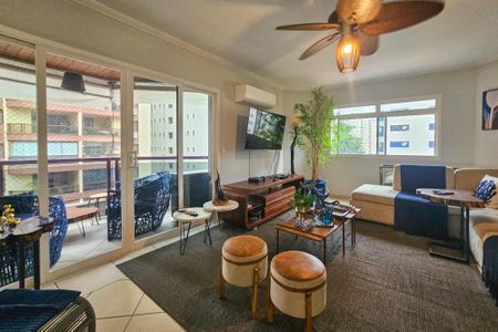 Sala de apartamento para alugar com 3 quartos, 136m² em Pitangueiras, Guarujá