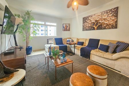 Sala de apartamento para alugar com 3 quartos, 136m² em Pitangueiras, Guarujá