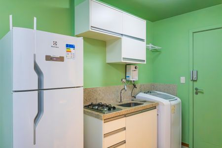 Cozinha de apartamento para alugar com 1 quarto, 28m² em Sqnw, Brasília