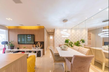 Sala de apartamento à venda com 3 quartos, 90m² em Vila Apiai, Santo André