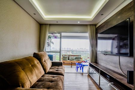 Sala de apartamento à venda com 3 quartos, 91m² em Vila Eldizia, Santo André