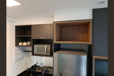 Cozinha de kitnet/studio para alugar com 1 quarto, 21m² em Jardim Paulista, São Paulo