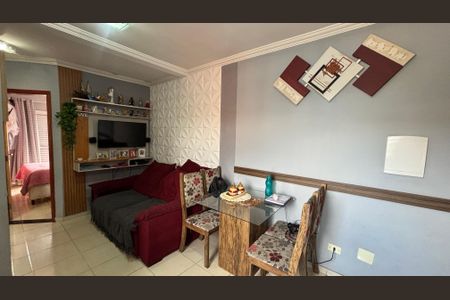 Sala/Cozinha de apartamento à venda com 2 quartos, 76m² em Jardim Marek, Santo André