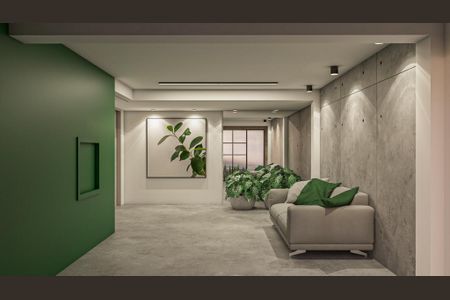 Área comum - Hall de entrada (imagem ilustrativa) de apartamento para alugar com 1 quarto, 24m² em Vila Nair, São Paulo