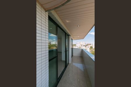 Varanda da Sala de apartamento à venda com 4 quartos, 180m² em Silveira, Belo Horizonte