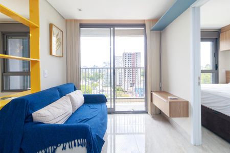 Sala de apartamento para alugar com 1 quarto, 37m² em Santo Amaro, São Paulo