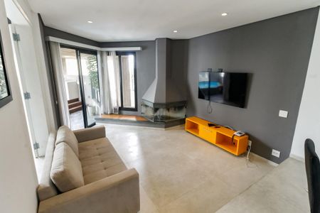 Sala de apartamento à venda com 1 quarto, 80m² em Morumbi, São Paulo