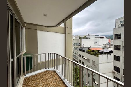 Varanda da sala de apartamento para alugar com 3 quartos, 115m² em Leblon, Rio de Janeiro