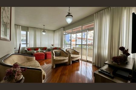 Sala de apartamento à venda com 4 quartos, 166m² em Serra, Belo Horizonte