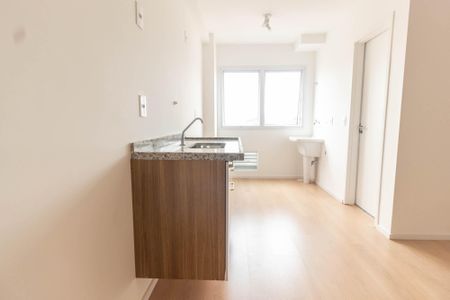 Cozinha de apartamento para alugar com 1 quarto, 28m² em Jardim São Paulo, São Paulo