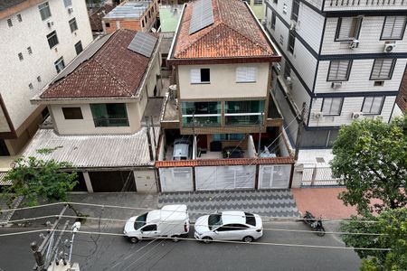 Vista da Sala de apartamento para alugar com 3 quartos, 120m² em Embaré, Santos
